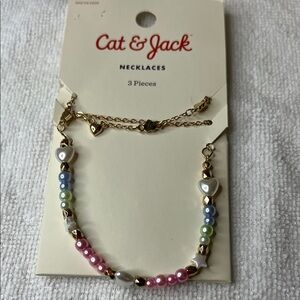 Cat & Jack Pastel Beaded Necklace Trio